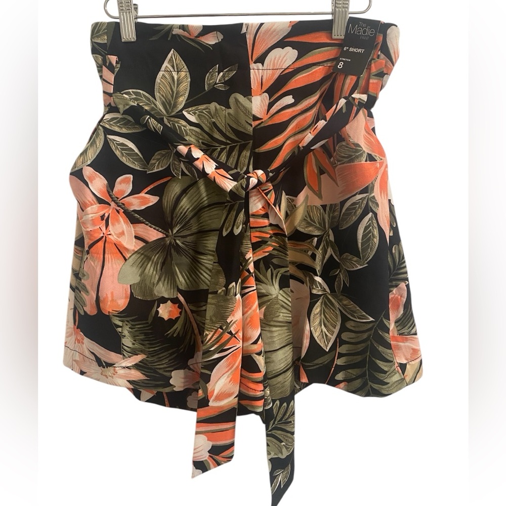 New York & Co Floral High Waist Shorts